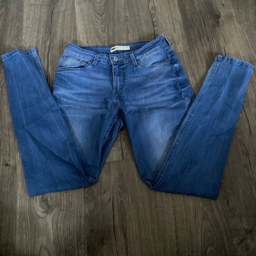 VINTAGE Levis Strauss De Mexico Jeans Women's Skinny Blue Light Wash Mid Rise